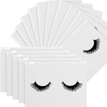 100 Stück Wimpern-Pflegebeutel Leere Wimpern-Makeupbeutel Reise-Makeup-Taschen