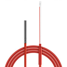 2-Draht-PT1000-Temperatursensor Thermistor Silikongel-beschichtet 1,5m Sonde 45mm x 5mm -50-180C