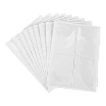 36 Stk selbstklebende Etikettenkartenhalter Index-Taschenhalter 6X8,5cm klare Plastikkartenhalter Kleb