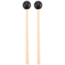 2 Stück Weichgummikopf-Stöcke mit Holzgriff, Glockenstößel für Glockenspiel, Xylophon, Glocken-Musikinstrumente