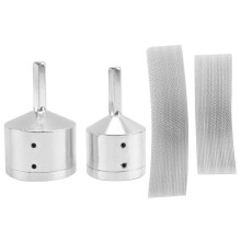 2er Pack Metall-Kupferrohrreiniger mit 2 austauschbaren Bürsten Rohrreinigungsbürste für Bohrmaschine (1/2