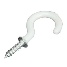 20x PVC-beschichtete Edelstahl-Schraubhaken Ring Pflanzen Schmuck Hänger Halter Speise Bar Werkzeug