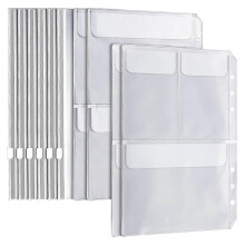 20 Stück A5 6-Ring-Binder-Taschen, 3 Arten Umschläge, Reißverschluss, Rechnungstasche für Filofax Organizer Cli