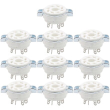 10 Stück Chassis-Mount 8-Pin K8A Oktal-Keramik-Röhrenbuchsen für KT88 KT66 6SN7 5AR4 GZ34 5881 6V6 5U4G