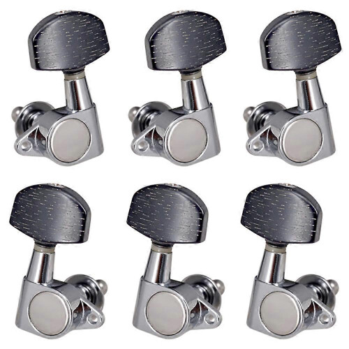 3L3R Geschlossene Gitarrenstimmwirbel Tuning Machine Heads Knobs Tuning Keys für Akustik- oder E-Gitarre