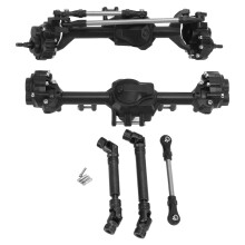 RC Car Axle Upgrade Part For SCX10 II D90 D110 Front Rear Axle Kit Aluminum Alloy Rust Proof Sturdy Durable High Polishing Performance Easy To Install