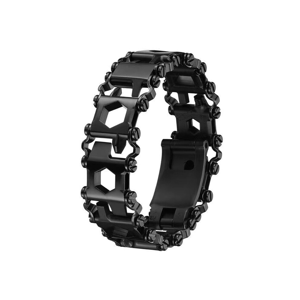 Multitools Wearable Bracelet Stainless Steel Tool Bracelet For Men And Women, Outdoor Survival Bracelet With 29-In-1 Functions For Emergency Use, Mult 9399812627118