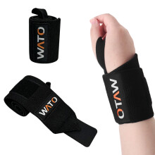 Weight Lifting Wrist Support Wraps, Fitness Padded Polyester Wrist Support Grips Dumbbell Bar Wraps, Gym Accessories for Men and Women, for Powerlifti