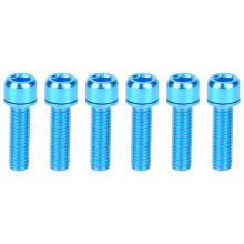 Bicycle Stem Bolts Titanium Alloy High Strength Lightweight Wear Resistant Precision Machined M5x25mm Bike Accessories For MTB Road BMX Green With Was