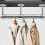 Simple Design Support Socket, Stainless Steel Wardrobe Rod Bracket For Multiple Functions, Including Ceiling And Wall Mounted Options, Supporting 2