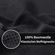 Panos de prato de algodão ecológicos, secagem rápida, corantes atóxicos, design em waffle, macios e absorventes, com gancho para pendurar.