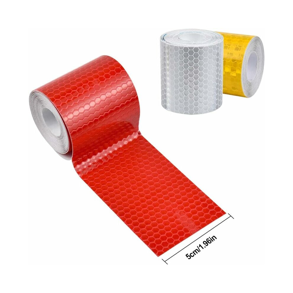 Reflective Tape For Outdoor Use, High Visibility Honeycomb Patterns Waterproof Night Safety Tape, Reflective Material With Strong Adhesive For Road 9169997182852