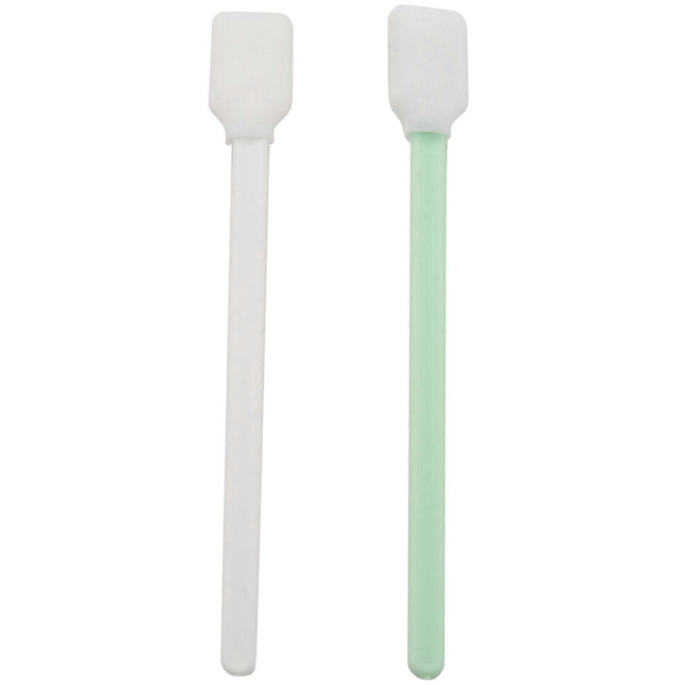 White/Green 100 Cleaning Swabs Compatible With Roland Epson Mimaki Mutoh Printheads Of Large Compatible Withmat Solvent Printers (Sponge)
