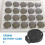 2 CR2450 button cell battery socket holder housings, 2 pins 1