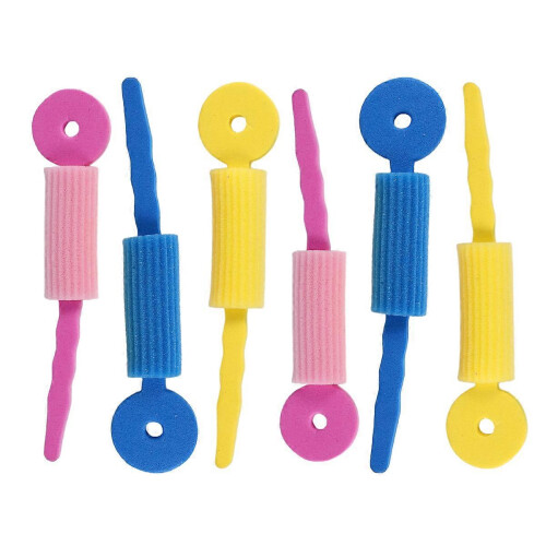 6-Piece Hair Care Foam Rollers, Magic Sponge Soft Curling Rollers, Hair Styling Rollers, DIY Tools 2