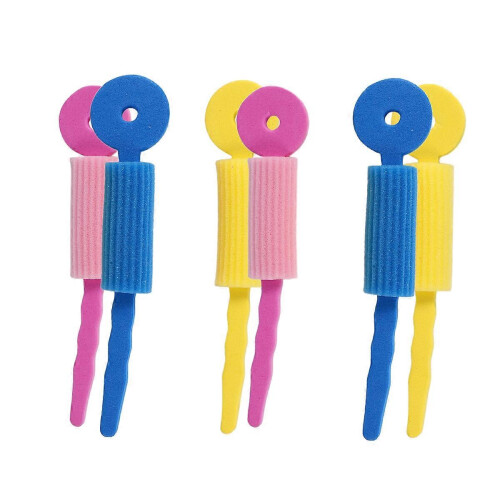 6-Piece Hair Care Foam Rollers, Magic Sponge Soft Curling Rollers, Hair Styling Rollers, DIY Tools 1