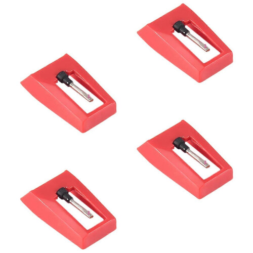 4 turntable needles, universal replacement pins compatible with vinyl records