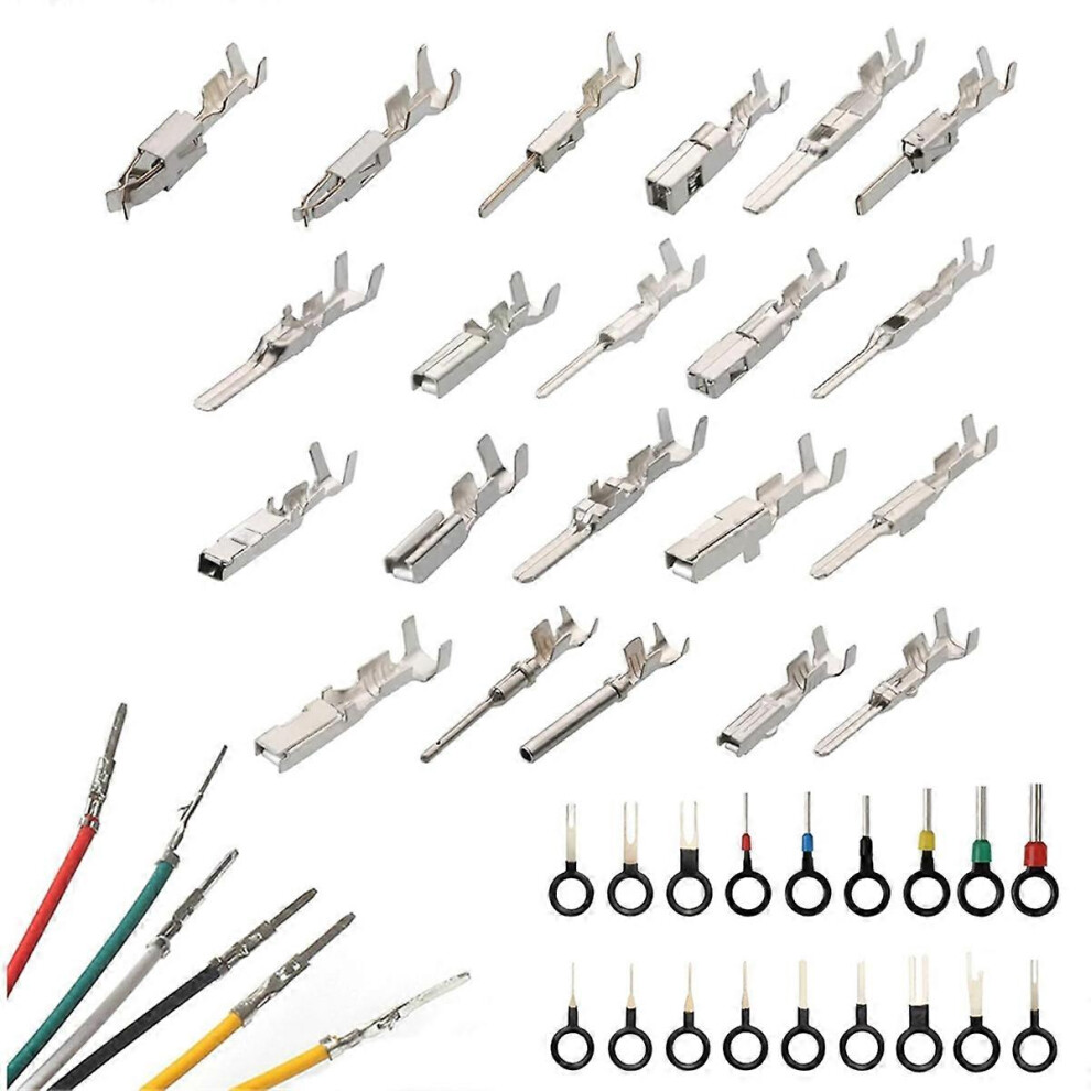 340 Pcs 1/1.5/1.8/2.2/2.8/3.5Mm Connector Pins Wiring Harness Pins Male Female Automotive Electrical Connectors 8212467676373