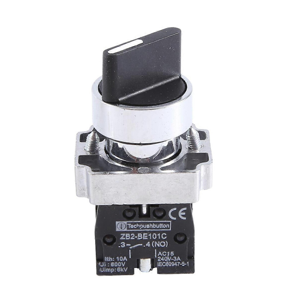 22Mm Detent 2 No 3-Position Rotary Selector Intermediate Switch Zb2-Be101c 8471999439782