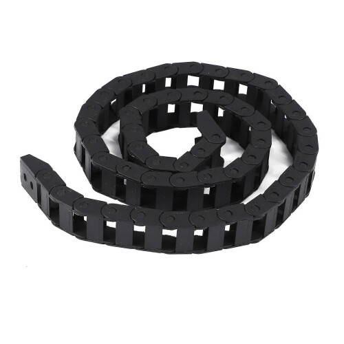 Αλυσίδα έλξης καλωδίου διπλής όψης 10 x 20 mm, ανοιχτή πλαστική, 1 m