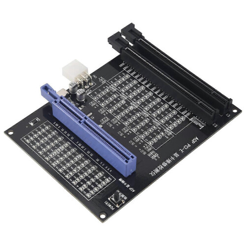 Dual-use AGP PCI-E X16 socket tester: image display, graphics card verification and diagnostics
