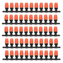 50 three-way atomizing nozzles, adjustable misting nozzles, drip irrigation emitters, greenhouse water supply
