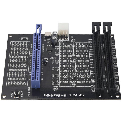 Dual-use AGP PCI-E X16 socket tester: image display, graphics card verification and diagnostics 1