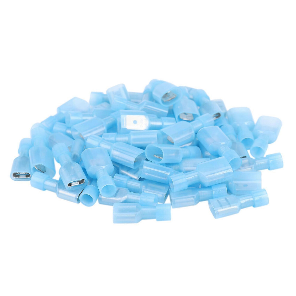 50 Pieces Female & Male Fully Insulated Wire Terminal Connectors Nylon Spade Connectors Blue 8482899884602