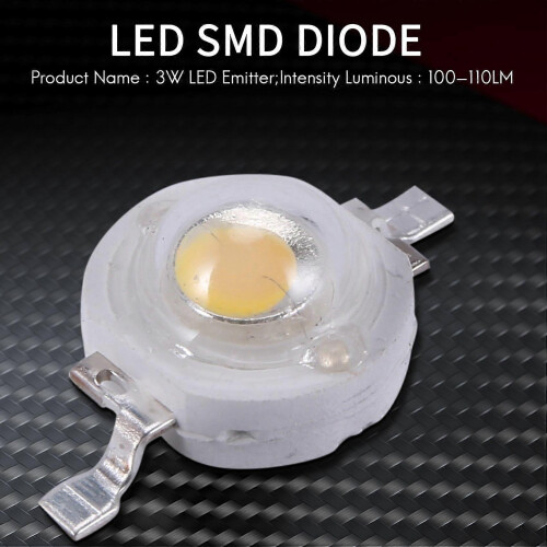 10 θερμά λευκά LED, 2 ακίδων, 3 W, υψηλής απόδοσης, 100-110 lm 2