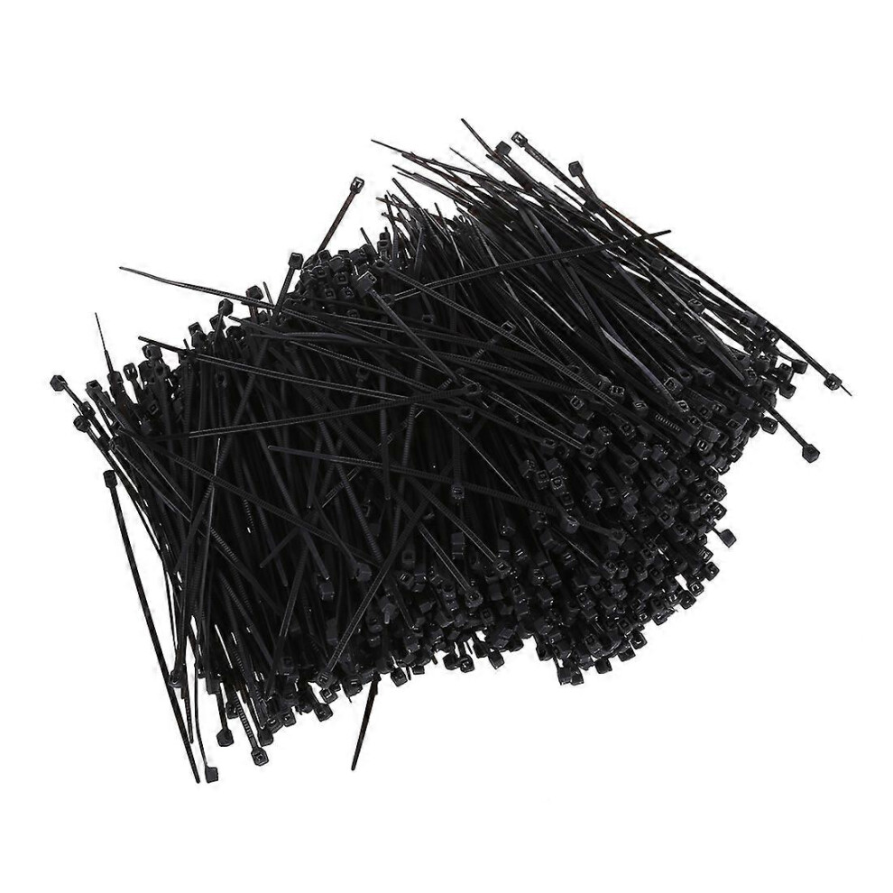 1000 Pieces Of Black Nylon Cable Ties 95Mm X 2Mm 8684940024412