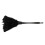 1 pc. Modern Turkish feather duster with black plastic handle cleaning tool (white) 35cm 1