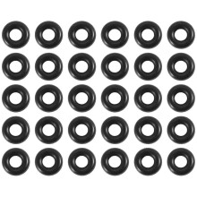 30 τεμάχια λαστιχένιοι δακτύλιοι Ο 2,5mm x 6,5mm x 2mm για ψάρεμα με σκουλήκια.