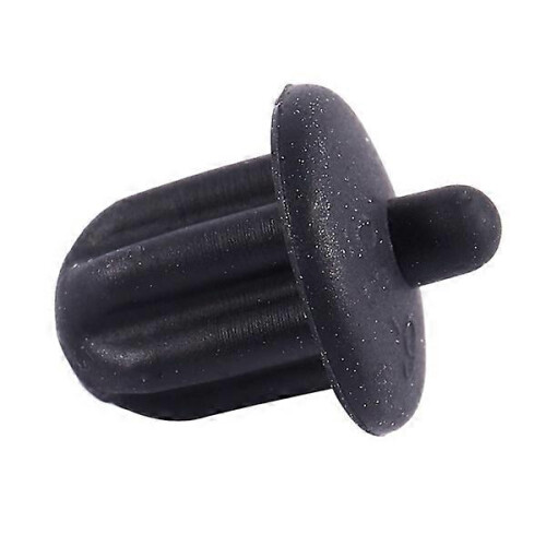 10 black rubber dust caps for 6.35 mm audio jack (PC, DVD, microphone). 1