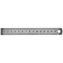 15 cm (6 palcov) nerezové meracie pravítko