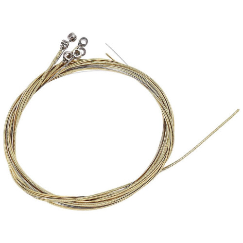 6 steel strings compatible with acoustic guitar, replacement, new, silver+brass 1
