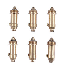 Set da 6 pezzi per coperchio lavello/WC, scarico vasca/cucina, tappo a molla in ottone con sistema click-clack.