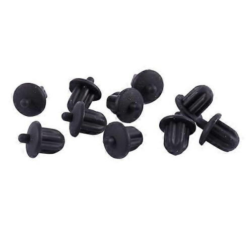 10 black rubber dust caps for 6.35 mm audio jack (PC, DVD, microphone).