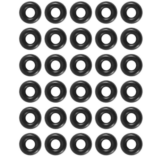 30 τεμάχια λαστιχένιοι δακτύλιοι Ο 2,5mm x 6,5mm x 2mm για ψάρεμα με σκουλήκια. 2