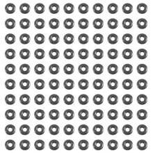 100 pieces of nitrile rubber O-rings, 6 x 2 mm