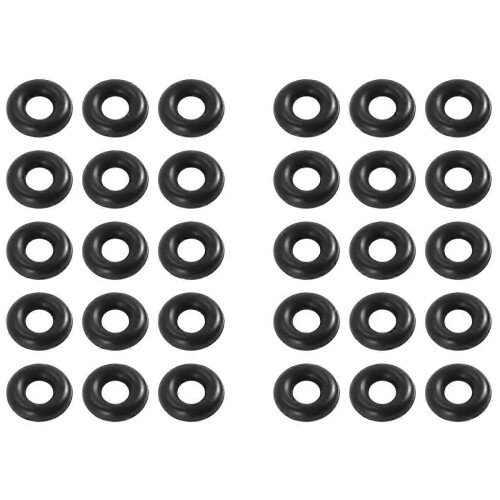 30 τεμάχια λαστιχένιοι δακτύλιοι Ο 2,5mm x 6,5mm x 2mm για ψάρεμα με σκουλήκια. 1