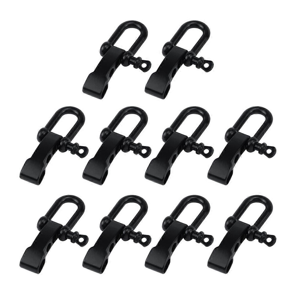10 Pieces Paracord Bracelet Shackle Clasp, Bow Anchor Shackle Clasp D-Shackle Adjustable Compatible With Survival 8797969512263