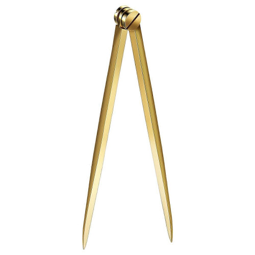 168mm straight navigation compass, solid copper and stainless steel cutting tool for architects and mariners 2