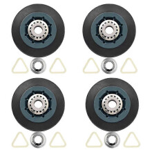 Confezione da 4 rulli di ricambio W10314173 per asciugatrice, compatibili con il rullo D WPW10314173.