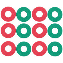 Paquete de 12 arandelas anticorrosión para terminales de batería, protectores de terminales de fibra, 6 rojas y 6 verdes