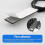 9-pin USB header splitter with SATA power cable, internal USB hub extension, USB 2.0 connector 5