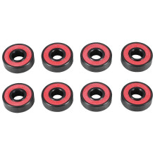 pieces of high-speed, wear-resistant ceramic bearings compatible with skateboard wheels