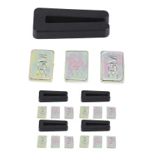 Kit di bilanciamento delle pale del ventilatore da soffitto da 20 pezzi, comprendente 5 clip elastiche di bilanciamento e 15 pesi metallici.