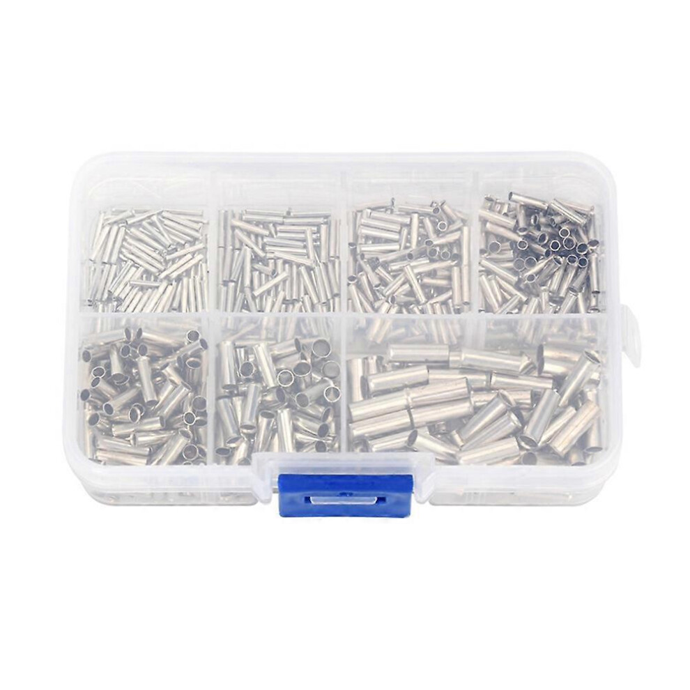 600 Pieces 0.5Mmâ²-6Mmâ² 22-10 Awg Non-Insulated Wire Connectors Ferrules Electrical Cable Terminal Copper 8171648300103