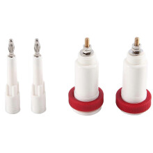 2 pares de conectores banana cruzados de 4 mm para pruebas de potencia de alto voltaje de 10 kV a 30 kV (macho y hembra)