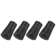 4 puntas de goma de repuesto para bastones de senderismo y marcha, 4 cm